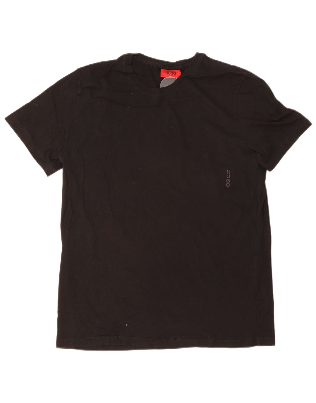 Hugo Boss Mens T-Shirt Top Medium Black Cotton