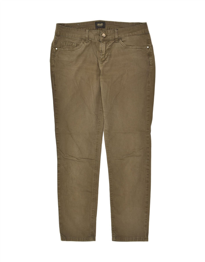 LIU JO Womens Slim Casual Trousers W30 L27 Green | Vintage Liu Jo | Thrift | Second-Hand Liu Jo | Used Clothing | Messina Hembry 