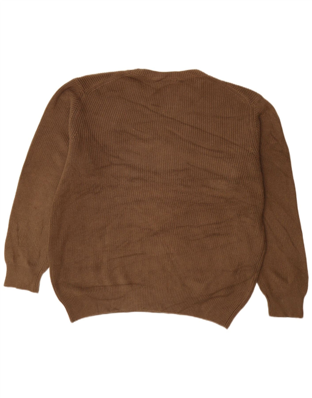 Carrera Mens Crew Neck Jumper Sweater 2XL Brown Cotton