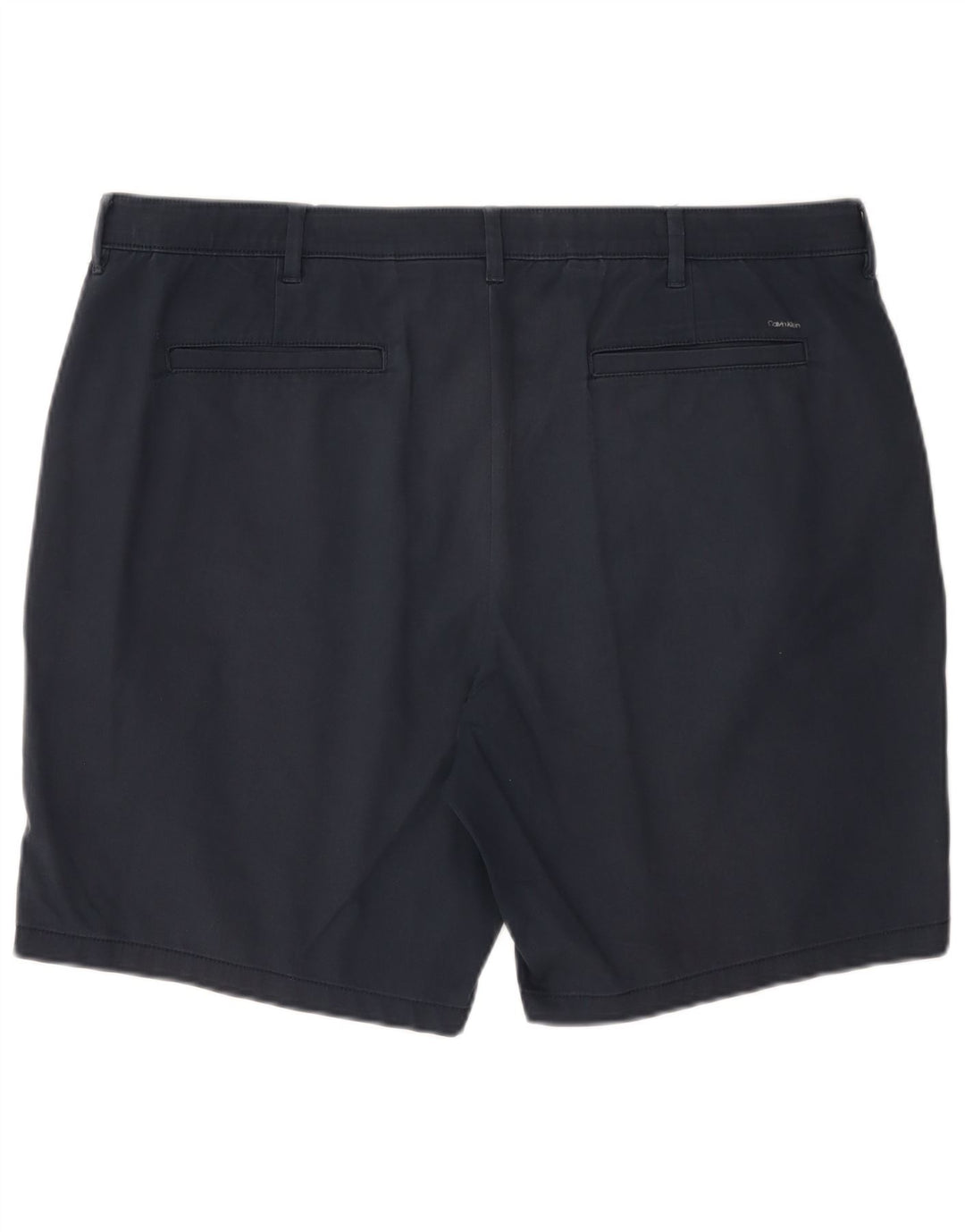 Calvin Klein Mens Chino Shorts W40 XL Navy Blue Cotton