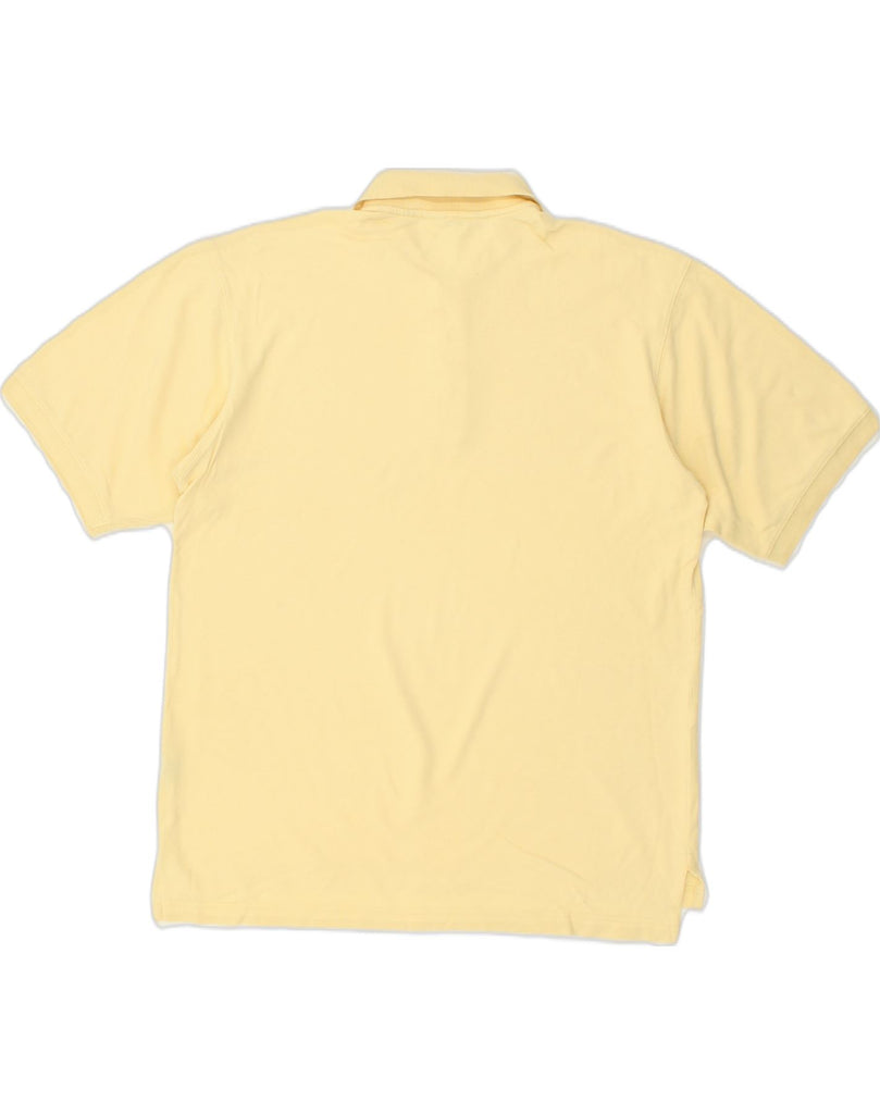 EDDIE BAUER Mens Polo Shirt Small Yellow Cotton | Vintage Eddie Bauer | Thrift | Second-Hand Eddie Bauer | Used Clothing | Messina Hembry 