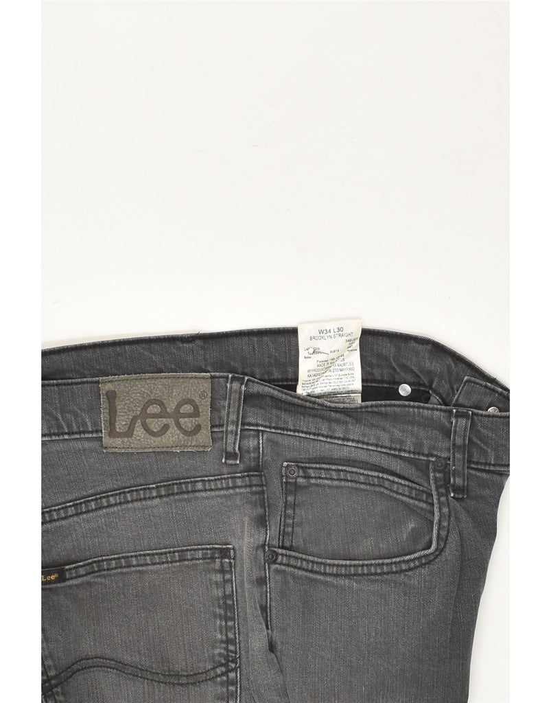 LEE Womens Brooklyn Slim Jeans W34 L30 Grey Cotton | Vintage Lee | Thrift | Second-Hand Lee | Used Clothing | Messina Hembry 