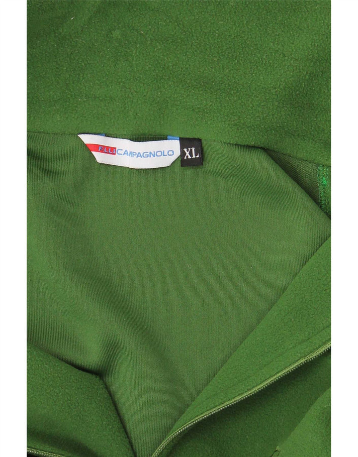 Campagnolo Mens Zip Neck Fleece Jumper XL Green Polyester
