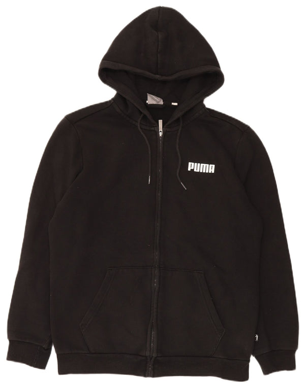 Puma Mens Zip Hoodie Sweater Medium Black