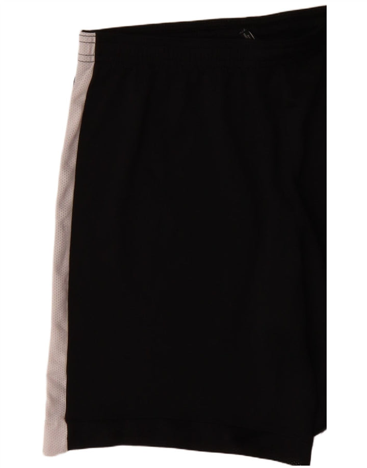 Nike Womens Dri Fit Sport Shorts UK 14 Medium  Black Colourblock Polyester