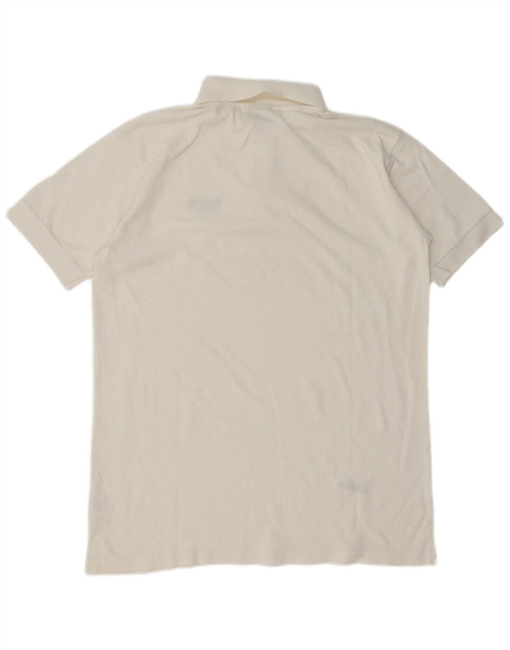 REEBOK Mens Tall Polo Shirt Medium White Cotton