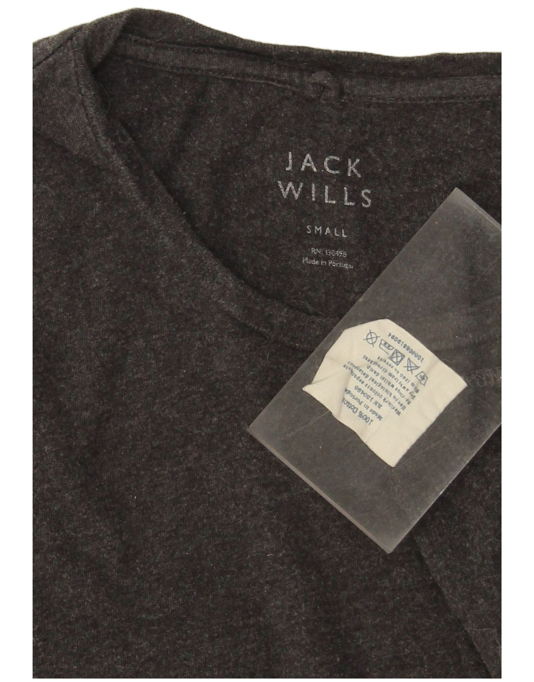 JACK WILLS Mens T-Shirt Top Small Grey Cotton