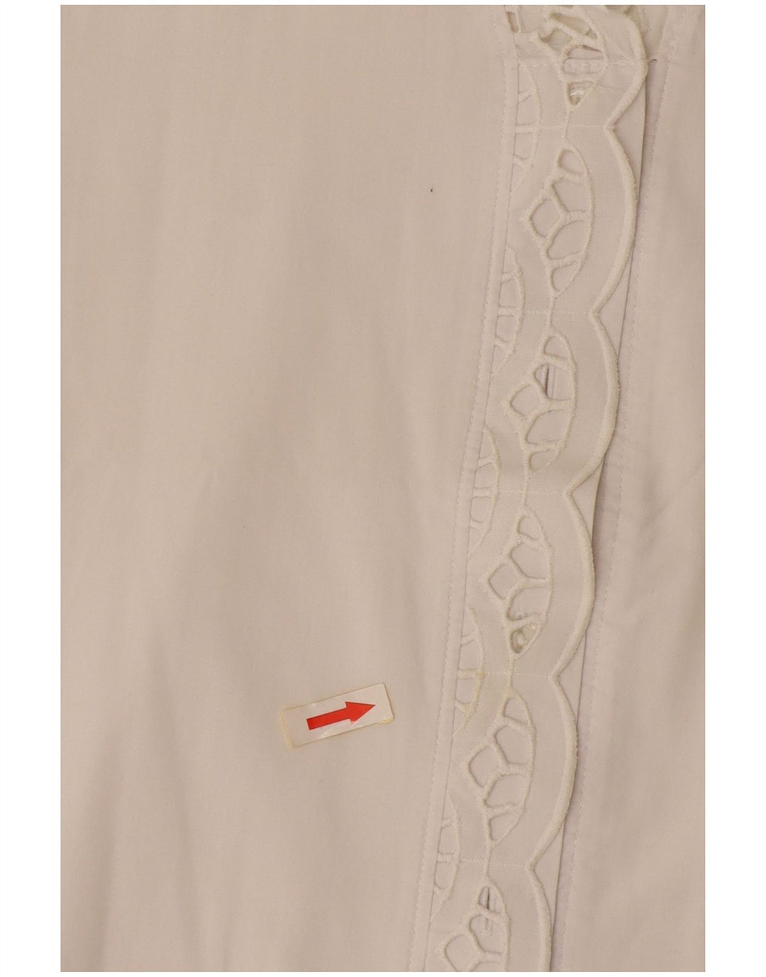 Vintage Womens Short Sleeve Shirt Blouse EU 38 Medium White