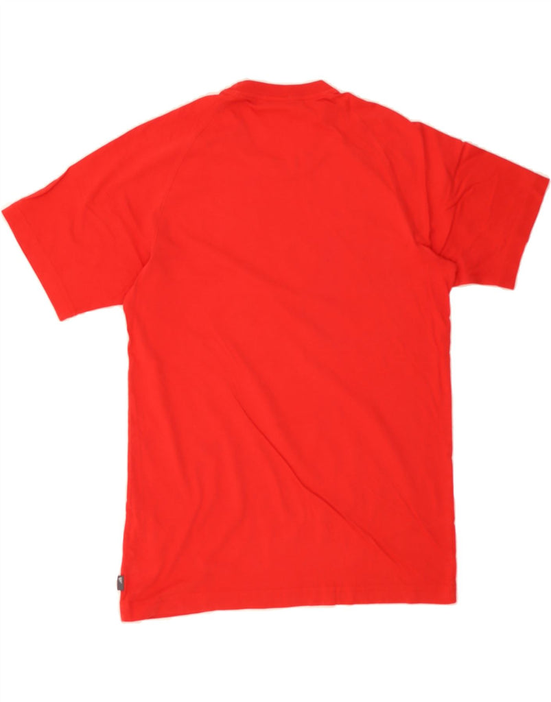 ADIDAS Mens Graphic T-Shirt Top Small Red Cotton Vintage Adidas and Second-Hand Adidas from Messina Hembry 