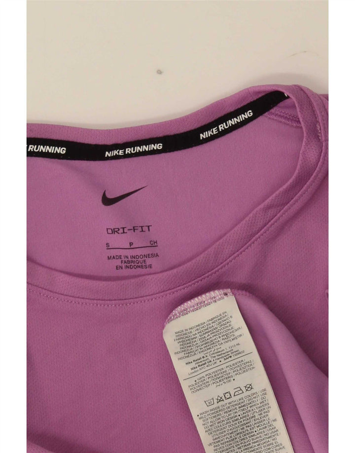 Nike Mens Dri Fit T-Shirt Top Small Purple Polyester