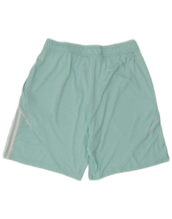 Adidas Mens Aeroready Regular Fit Sport Shorts Large Turquoise Polyester
