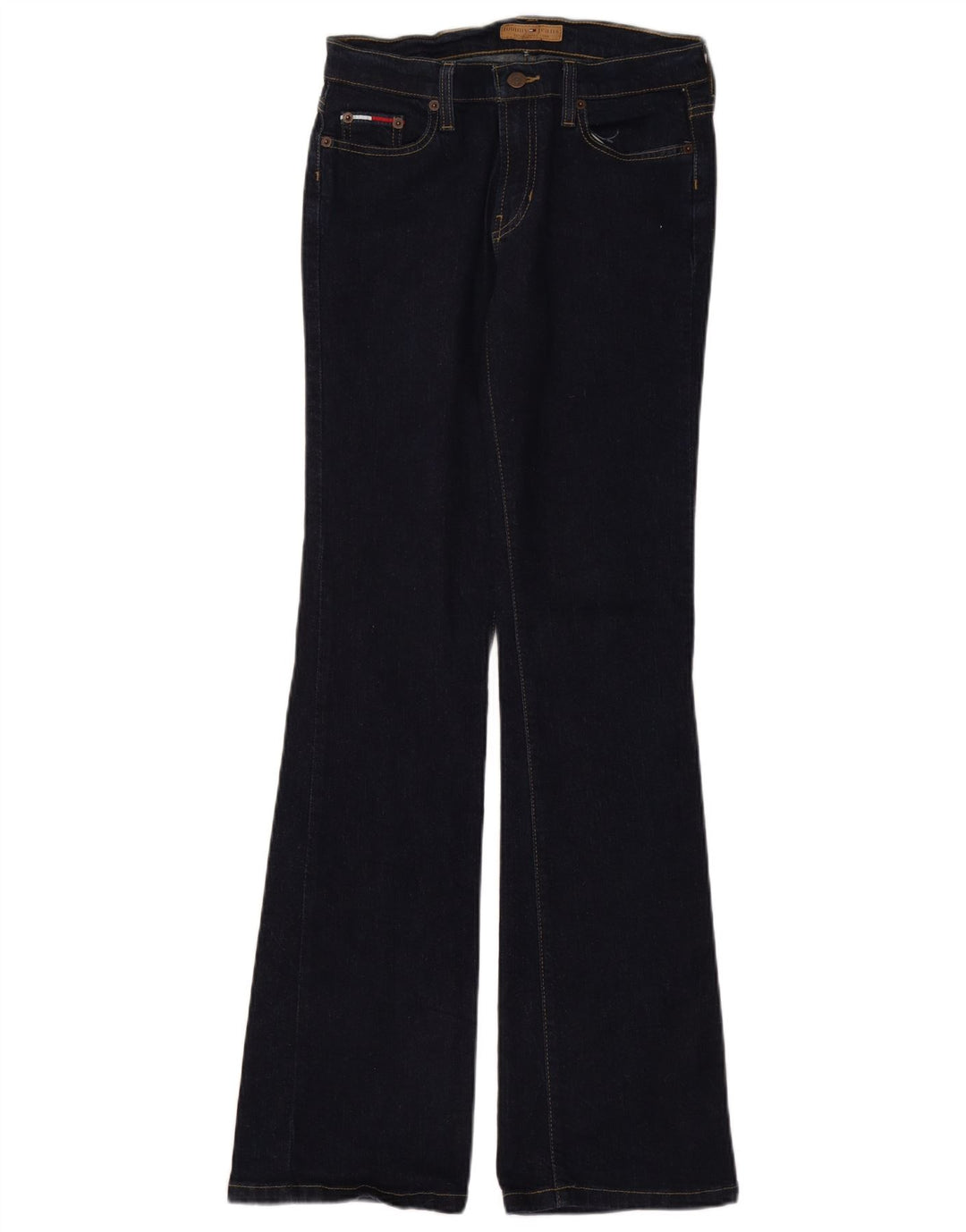 Tommy Hilfiger Womens Bootcut Jeans W30 L34 Navy Blue Cotton