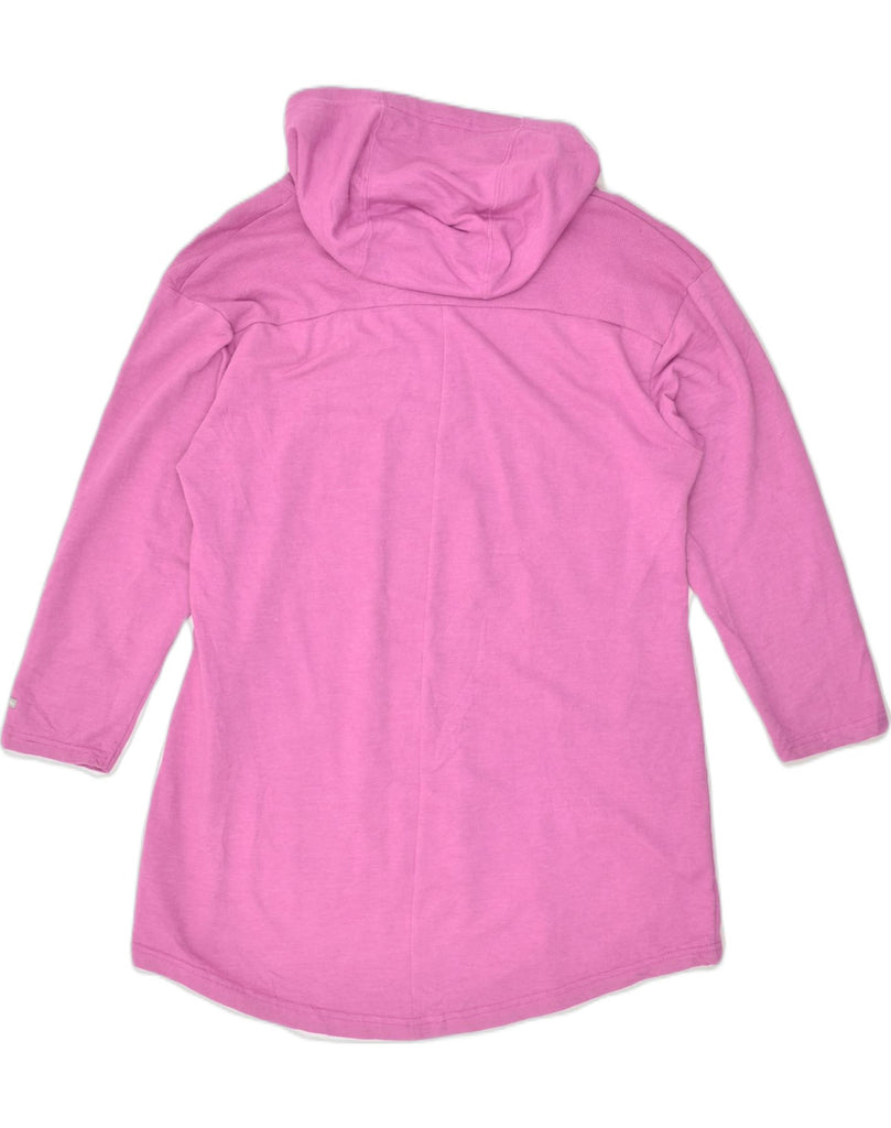 COLUMBIA Womens Hoodie Jumper UK 14 Medium Pink Cotton | Vintage Columbia | Thrift | Second-Hand Columbia | Used Clothing | Messina Hembry 