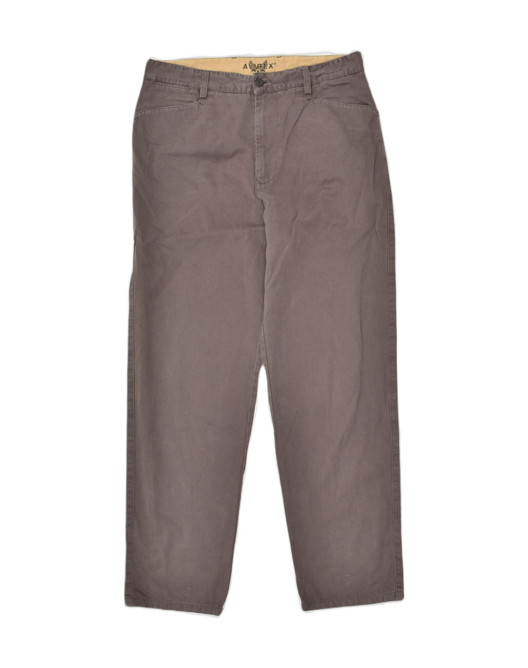 AVIREX Mens Straight Chino Trousers W34 L31 Brown Cotton Vintage Avirex and Second-Hand Avirex from Messina Hembry 