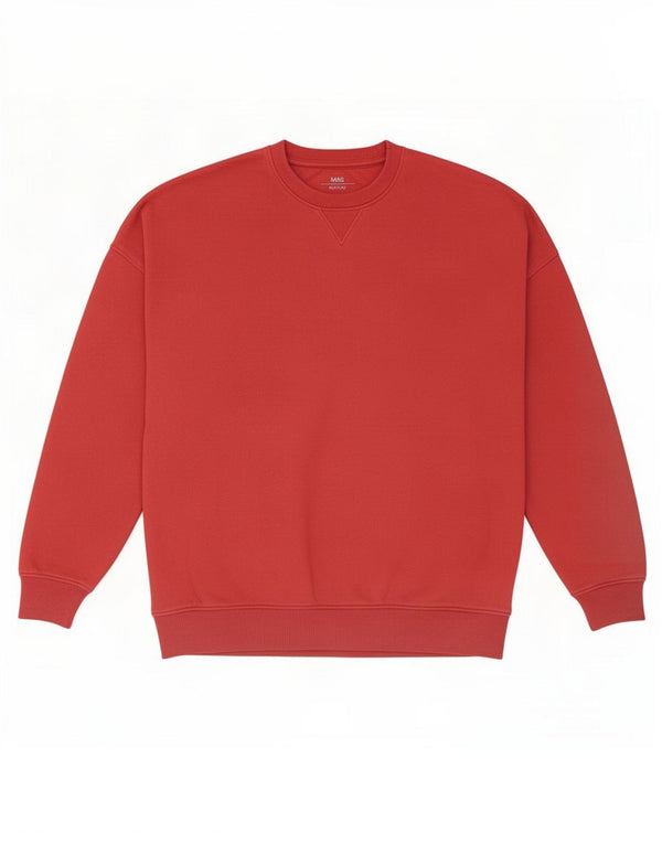 Marks & Spencer Boys Sweatshirt Jumper 13-14 Years Burgundy Cotton