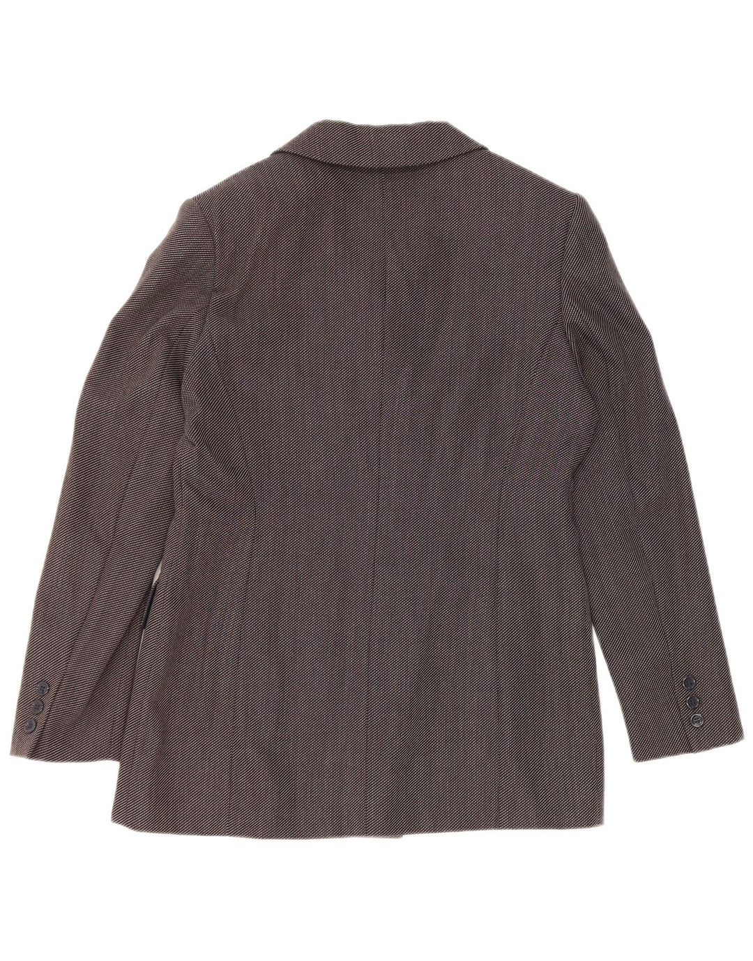 Caractere Womens Double Breasted Blazer Jacket UK 12 Medium Grey