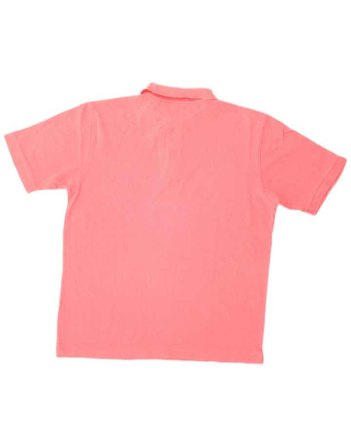 Henry Cottons Mens Polo Shirt Large Pink Cotton