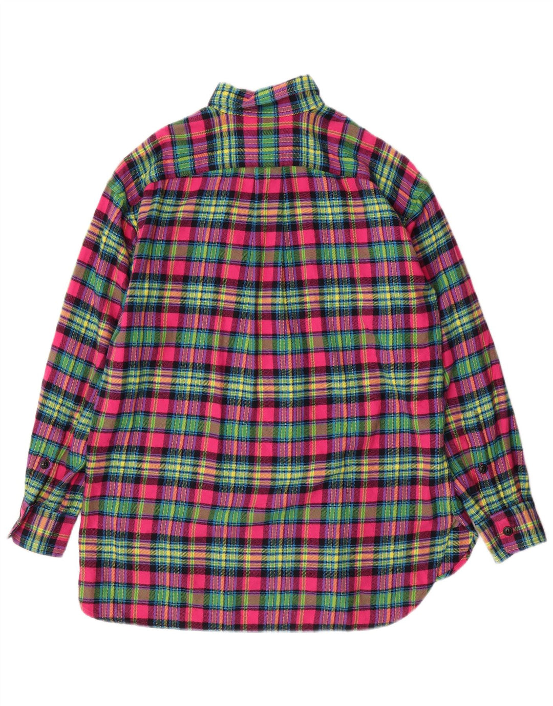 RALPH LAUREN Mens Flannel Shirt Medium Multicoloured Check Cotton