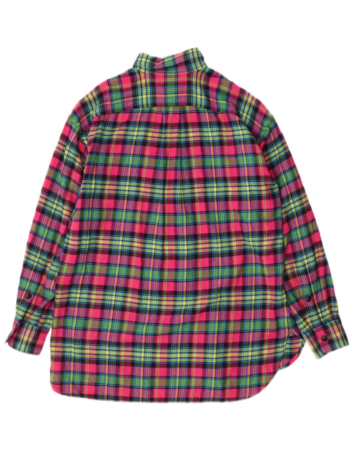 RALPH LAUREN Mens Flannel Shirt Medium Multicoloured Check Cotton