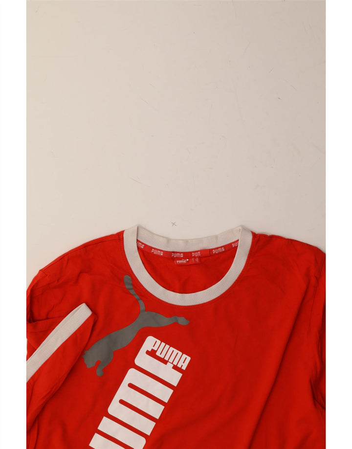 PUMA Mens Graphic T-Shirt Top XL Red Vintage Puma and Second-Hand Puma from Messina Hembry 