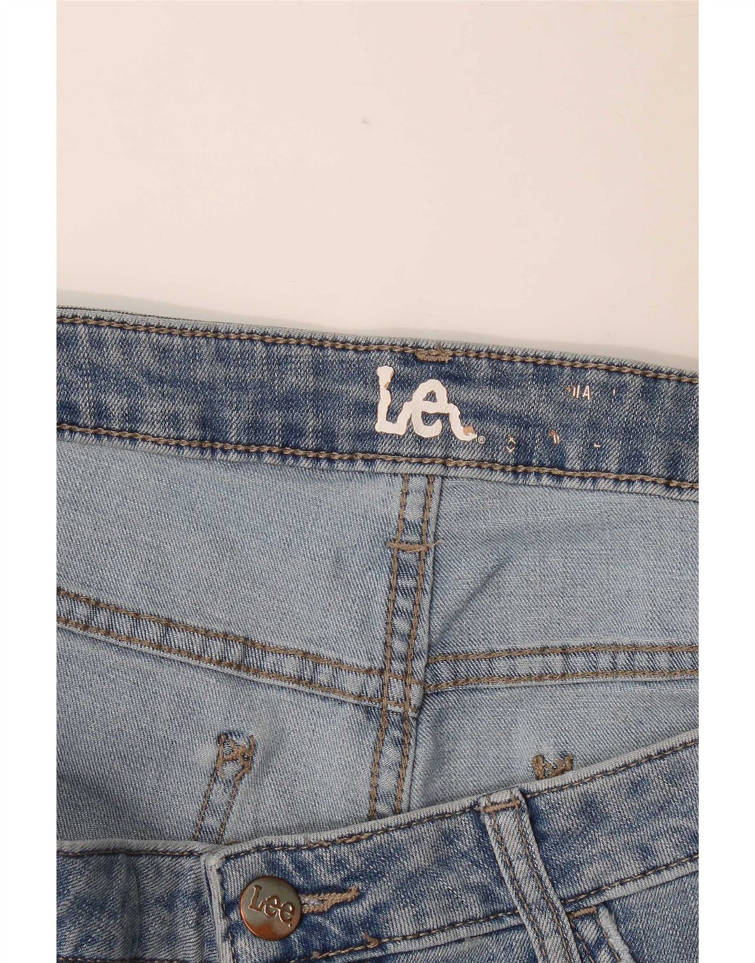 Lee Womens Denim Shorts W38 XL Blue