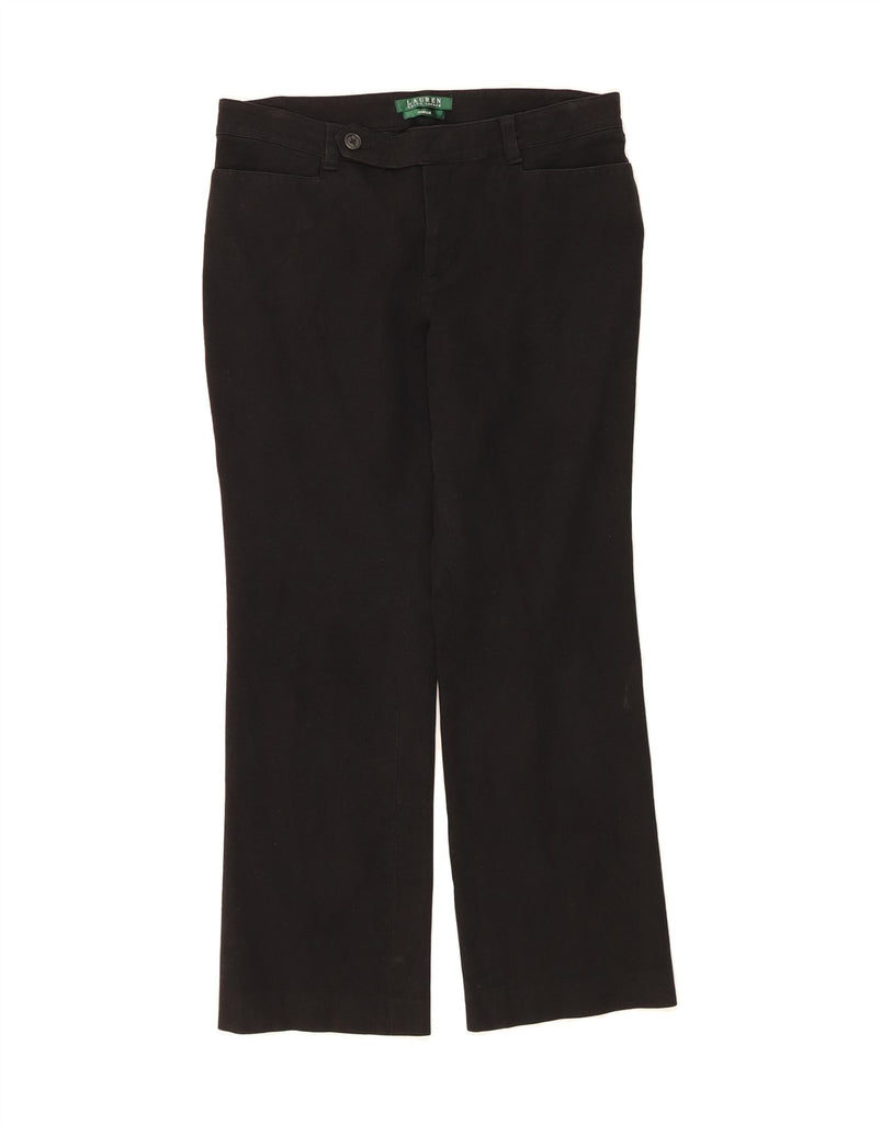 RALPH LAUREN Womens Adelle Casual Trousers US 10 Large W32 L27 Black Vintage Ralph Lauren and Second-Hand Ralph Lauren from Messina Hembry 