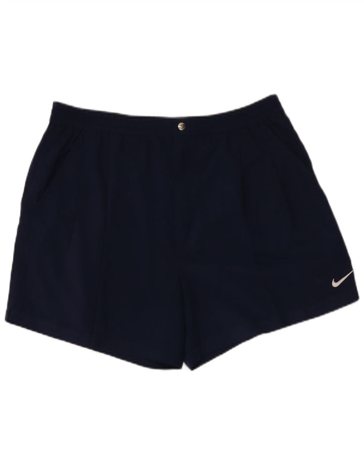 Nike Mens Sport Shorts XL Navy Blue Polyester