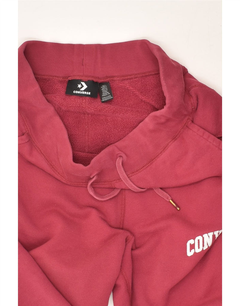 CONVERSE Womens Tracksuit Trousers UK 10 Small Red Cotton | Vintage Converse | Thrift | Second-Hand Converse | Used Clothing | Messina Hembry 