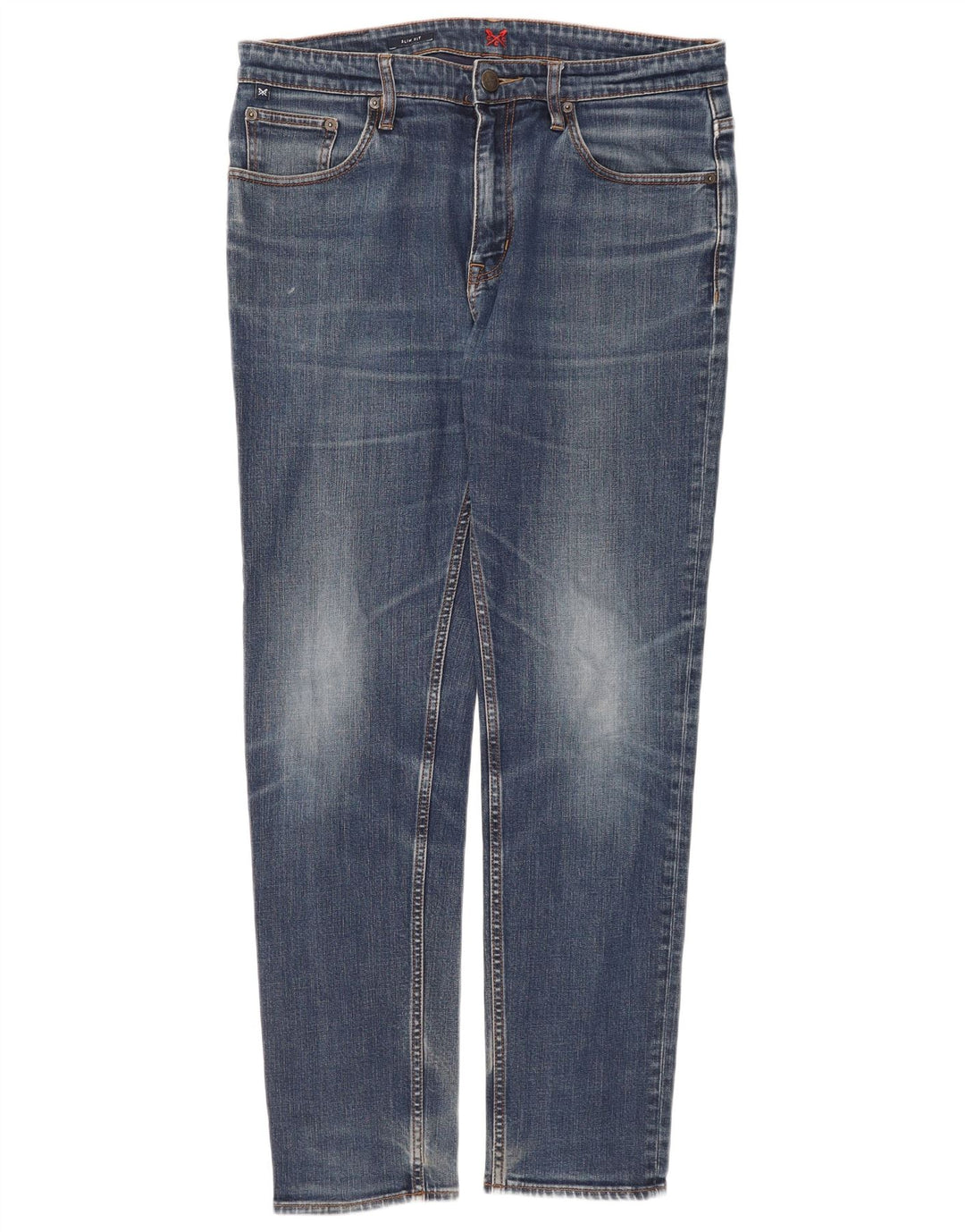 Crew Clothing Mens Slim Jeans W36 L31 Blue Cotton