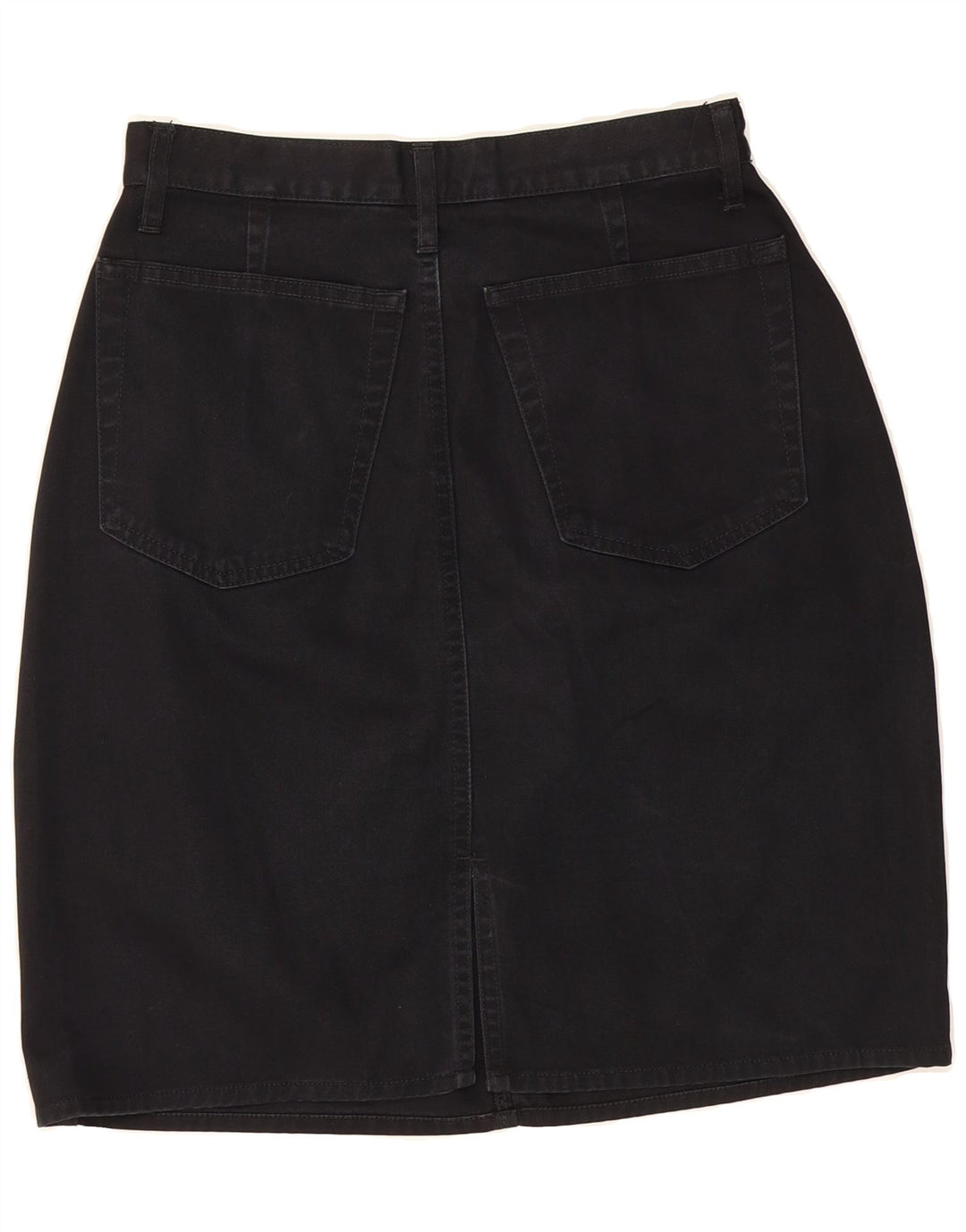 BENETTON Womens Denim Skirt IT 44 Medium W28  Black Cotton Vintage Benetton and Second-Hand Benetton from Messina Hembry 
