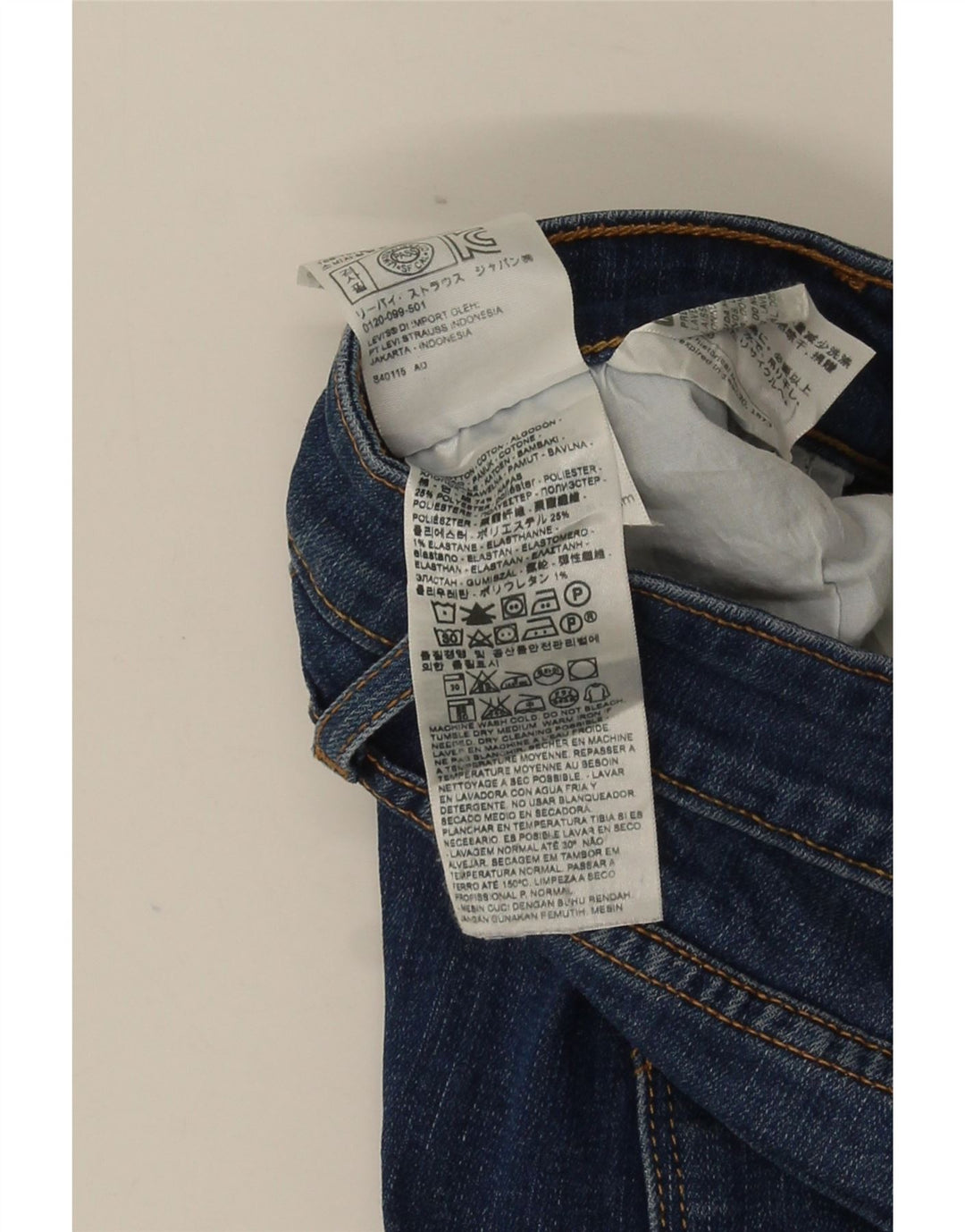 Levi's Womens 715 Bootcut Jeans W32 L32 Blue Cotton