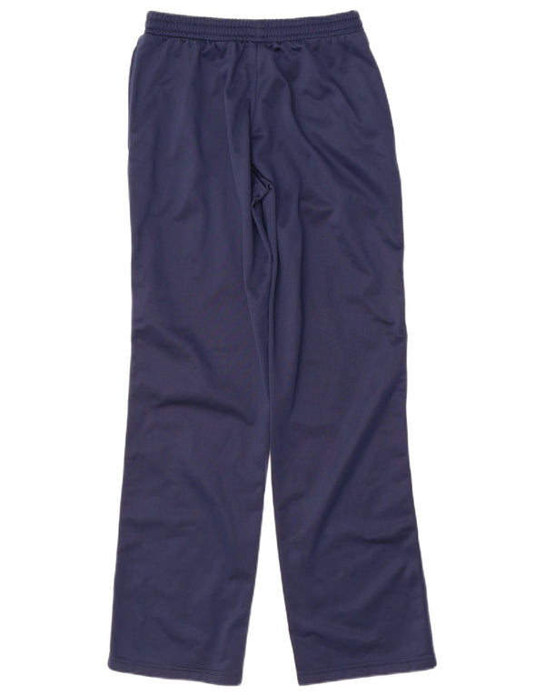 Asics Boys Tracksuit Trousers 15-16 Years Navy Blue Polyester