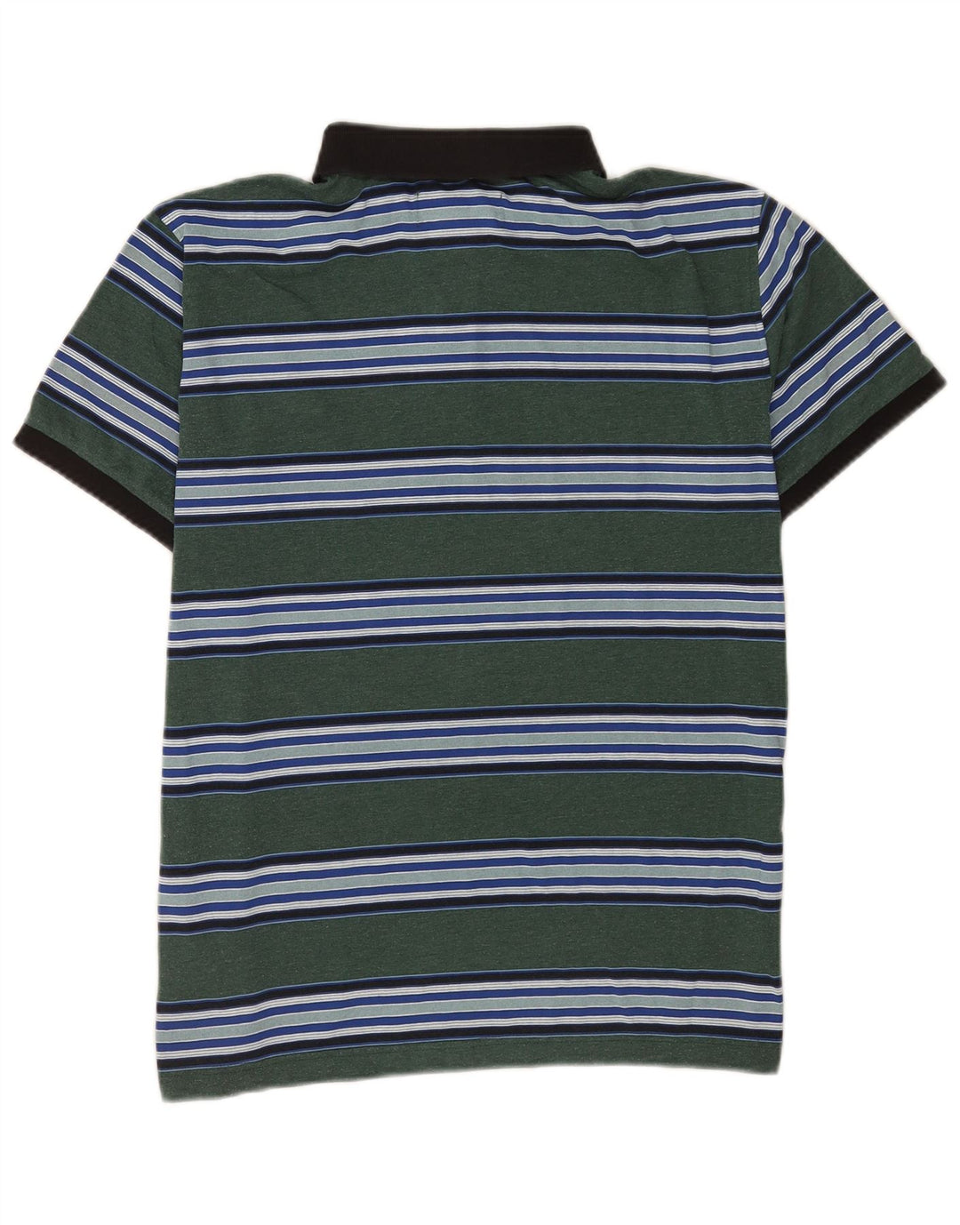 Penguin Mens Short Sleeve Regular Fit Polo Shirt Medium Green Striped