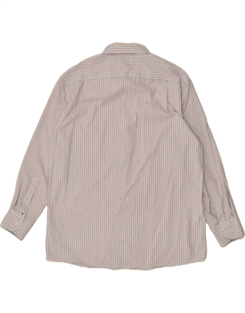 TOMMY HILFIGER Mens Shirt Size 17 1/2 XL Pink Striped | Vintage Tommy Hilfiger | Thrift | Second-Hand Tommy Hilfiger | Used Clothing | Messina Hembry 