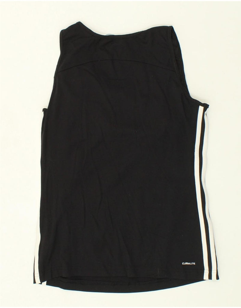 ADIDAS Womens Climalite Vest Top UK 16 Large Black Polyester | Vintage Adidas | Thrift | Second-Hand Adidas | Used Clothing | Messina Hembry 