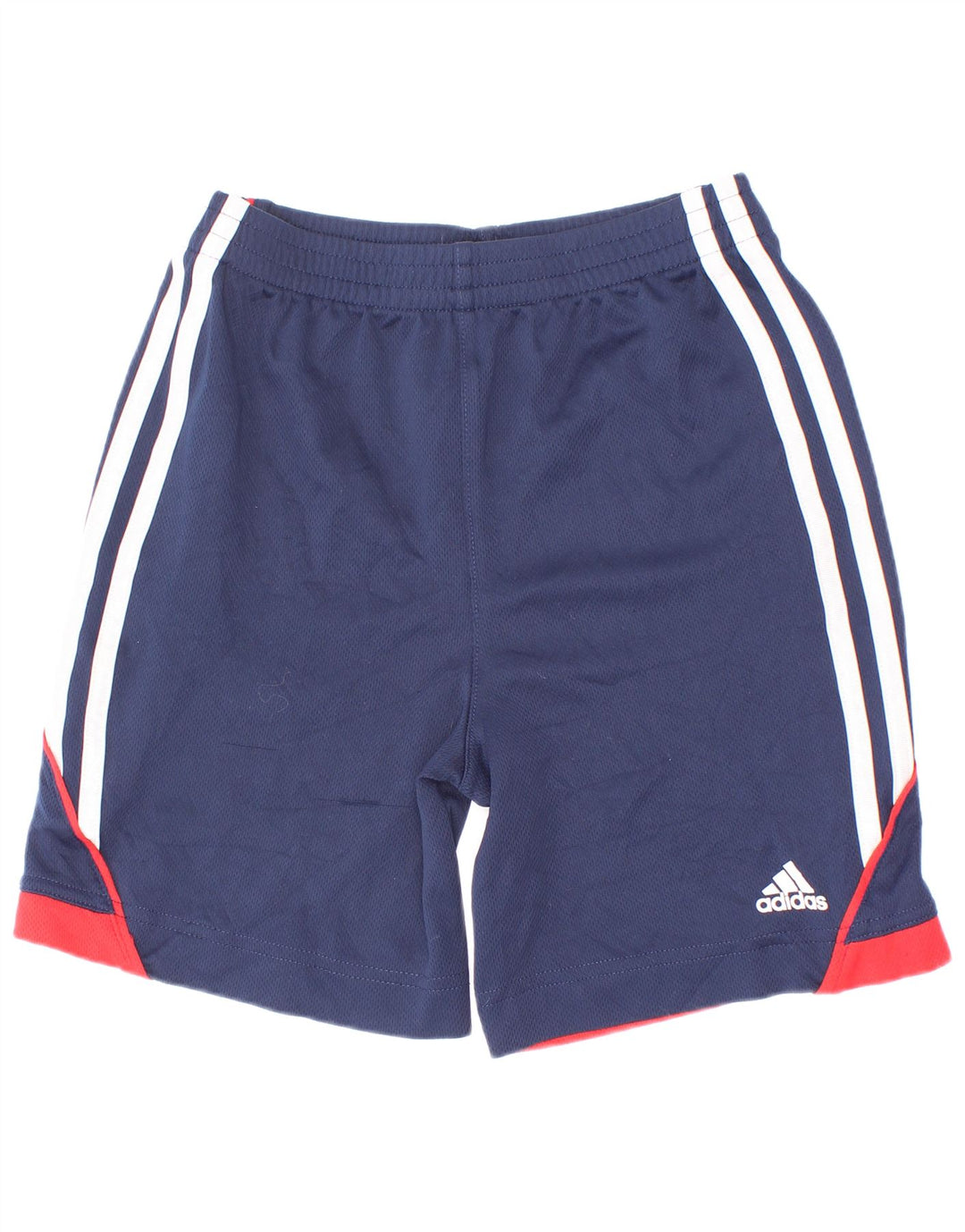 Adidas Boys Sport Shorts 5-6 Years Navy Blue Colourblock Polyester