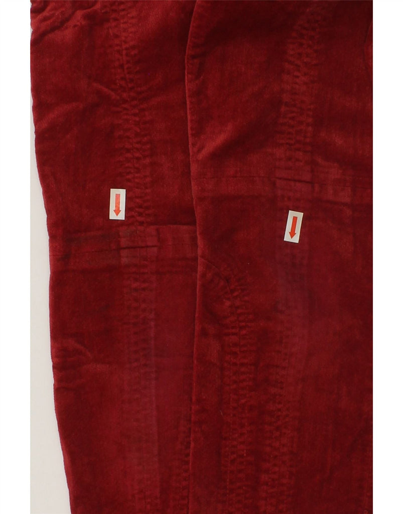 TRUSSARDI JUNIOR Girls Slim Casual Trousers 9-10 Years W24 L22  Maroon | Vintage Trussardi Junior | Thrift | Second-Hand Trussardi Junior | Used Clothing | Messina Hembry 