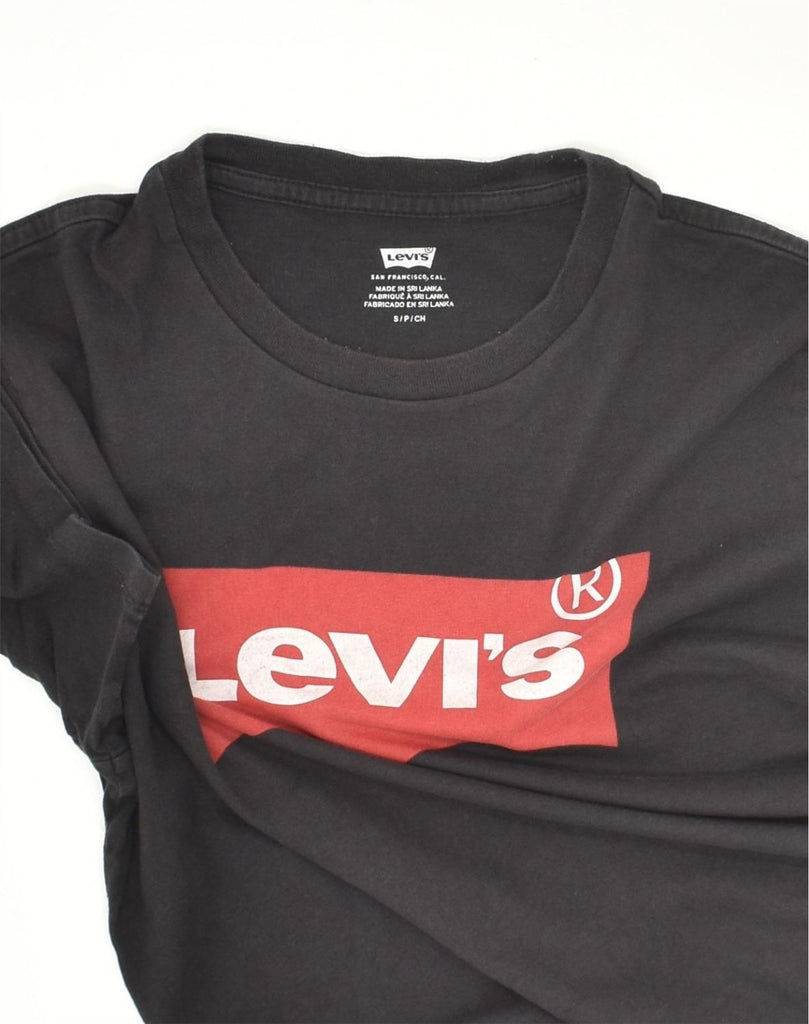 LEVI'S Mens Graphic T-Shirt Top Small Black Cotton | Vintage Levi's | Thrift | Second-Hand Levi's | Used Clothing | Messina Hembry 