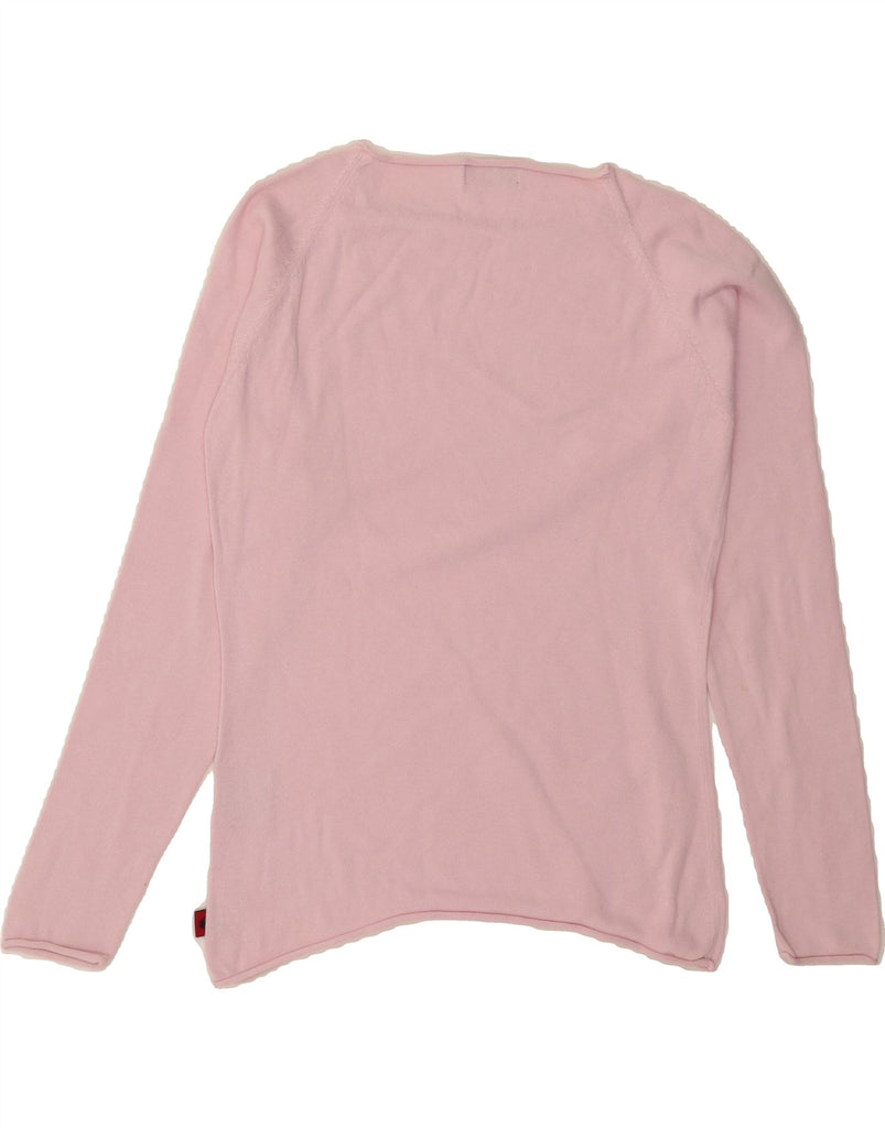 KAPPA Womens Boat Neck Jumper Sweater UK 18 XL Pink Cotton Vintage Kappa and Second-Hand Kappa from Messina Hembry 
