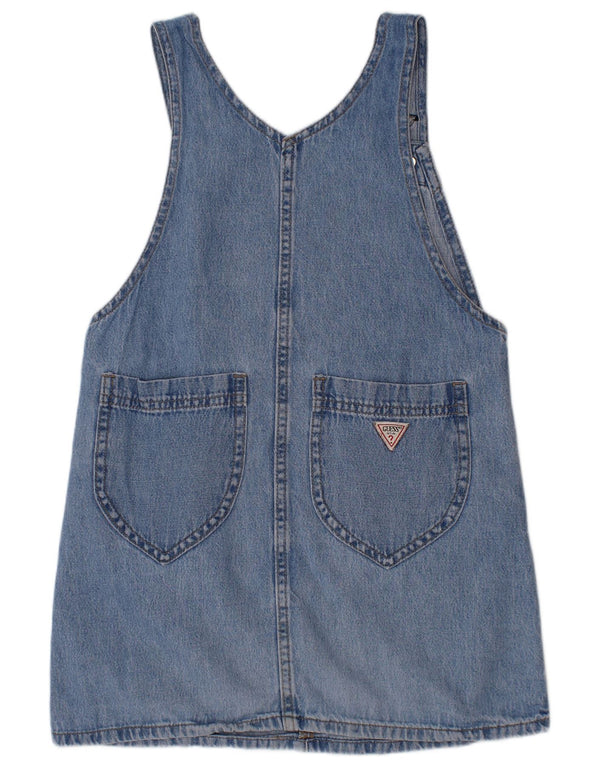 GUESS Girls Dungaree Denim Skirt 5-6 Years W26  Blue Cotton