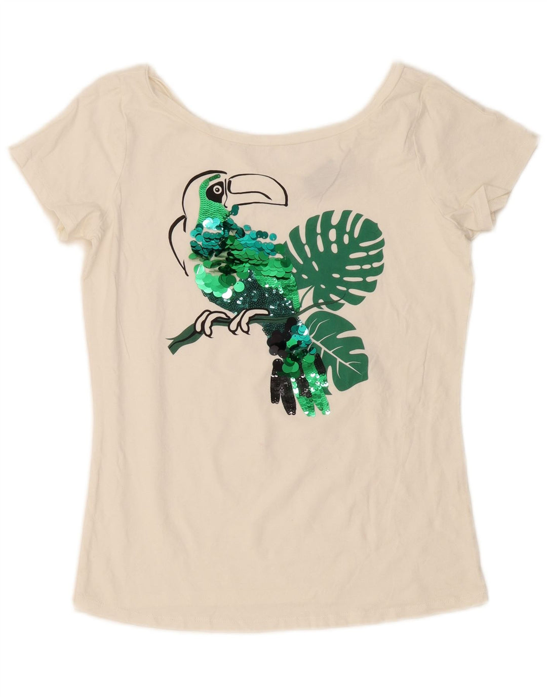 Liu Jo Womens Graphic T-Shirt Top UK 14 Medium White