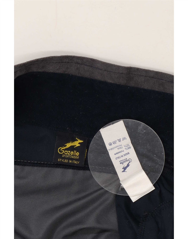 Gazelle Mens Tracksuit Top Jacket Medium Navy Blue Colourblock Polyester