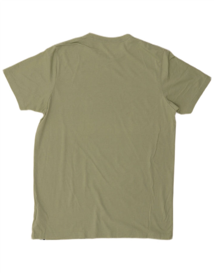 Weird Fish Mens T-Shirt Top Medium Khaki Cotton