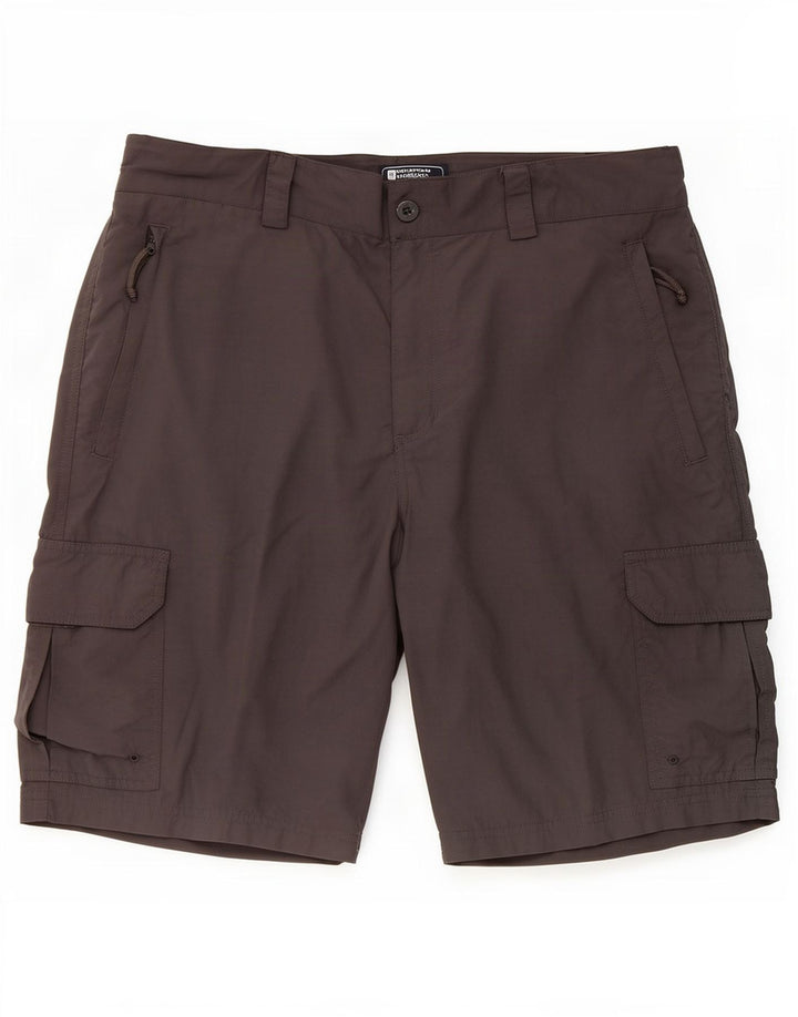 Mountain Warehouse Mens Cargo Shorts W36 Large Grey Nylon