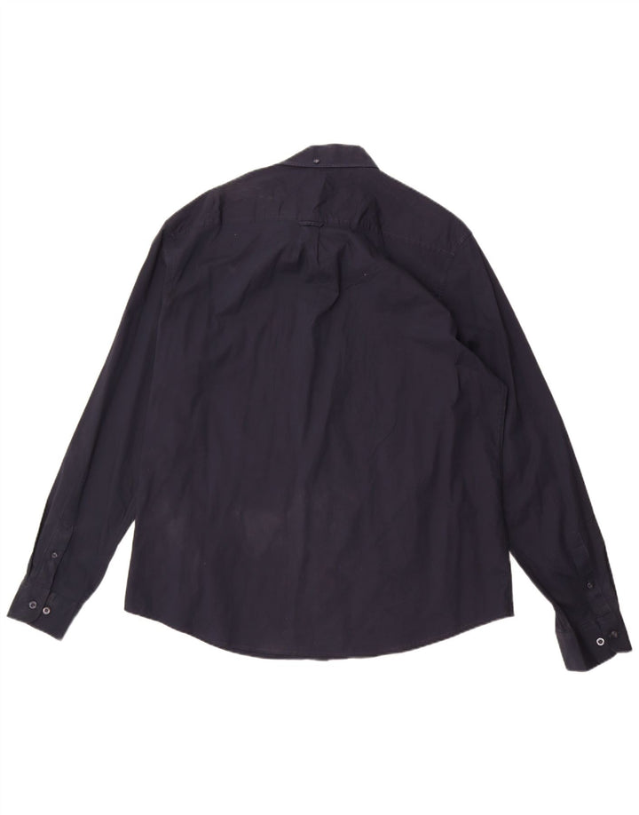 Penguin Mens Shirt 2XL Navy Blue Cotton