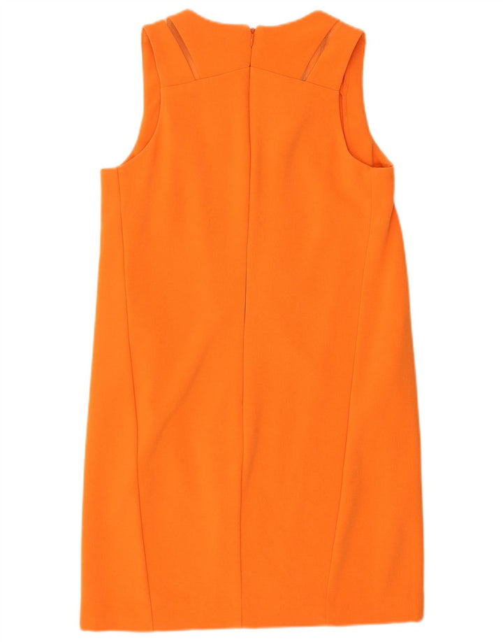 Next Womens Sleeveless Shift Dress UK 10 Small Orange