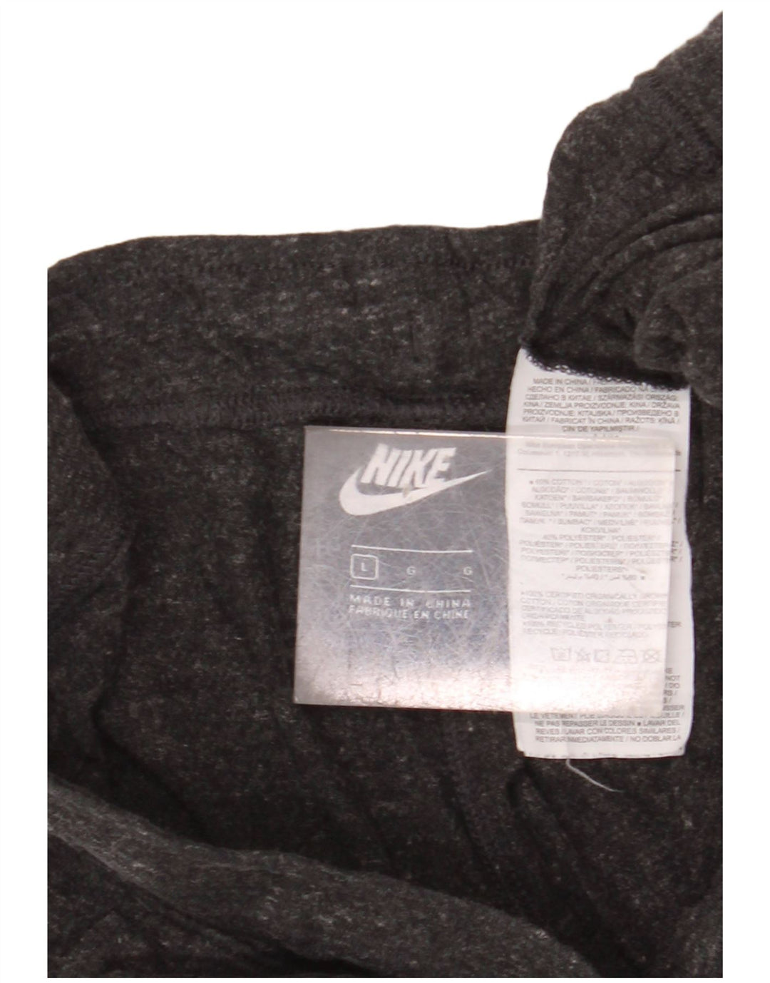 NIKE Womens Sport Shorts UK 16 Large  Grey Cotton