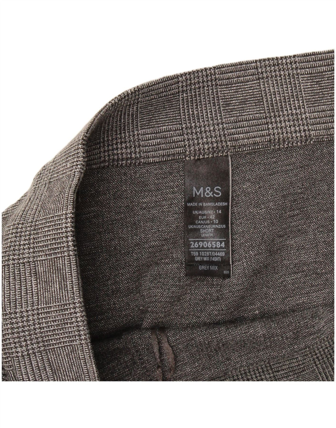 Marks & Spencer Womens Cropped Trousers UK 14 Large W32 L25 Grey