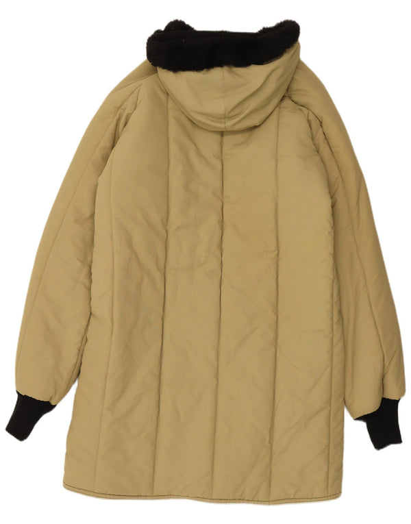 Refrigiwear Womens Hooded Padded Coat UK 18 XL Yellow Nylon