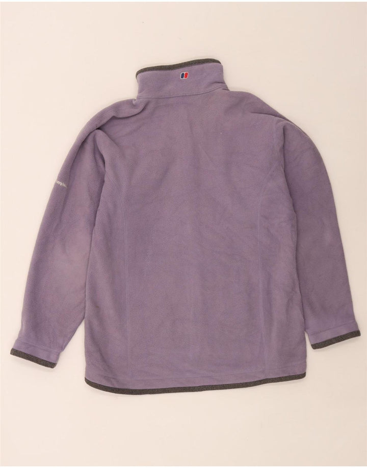 Berghaus Womens Fleece Jacket UK 12 Medium Purple Colourblock Polyester